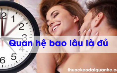 Quan hệ tình dục bao nhiêu là đủ?