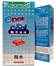 Bao cao su Okamoto Dot De Cool mát lạnh (Hộp 10 cái)