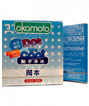 Bao cao su Okamoto Dot De Cool mát lạnh (Hộp 3 cái)